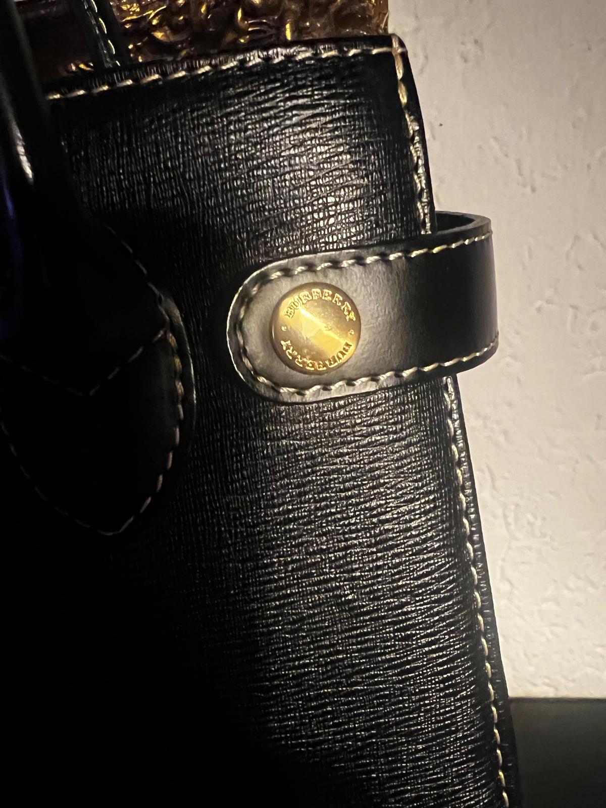 BURBERRY – Klassische Vintage Handtasche mit ikonischem Check-Futter