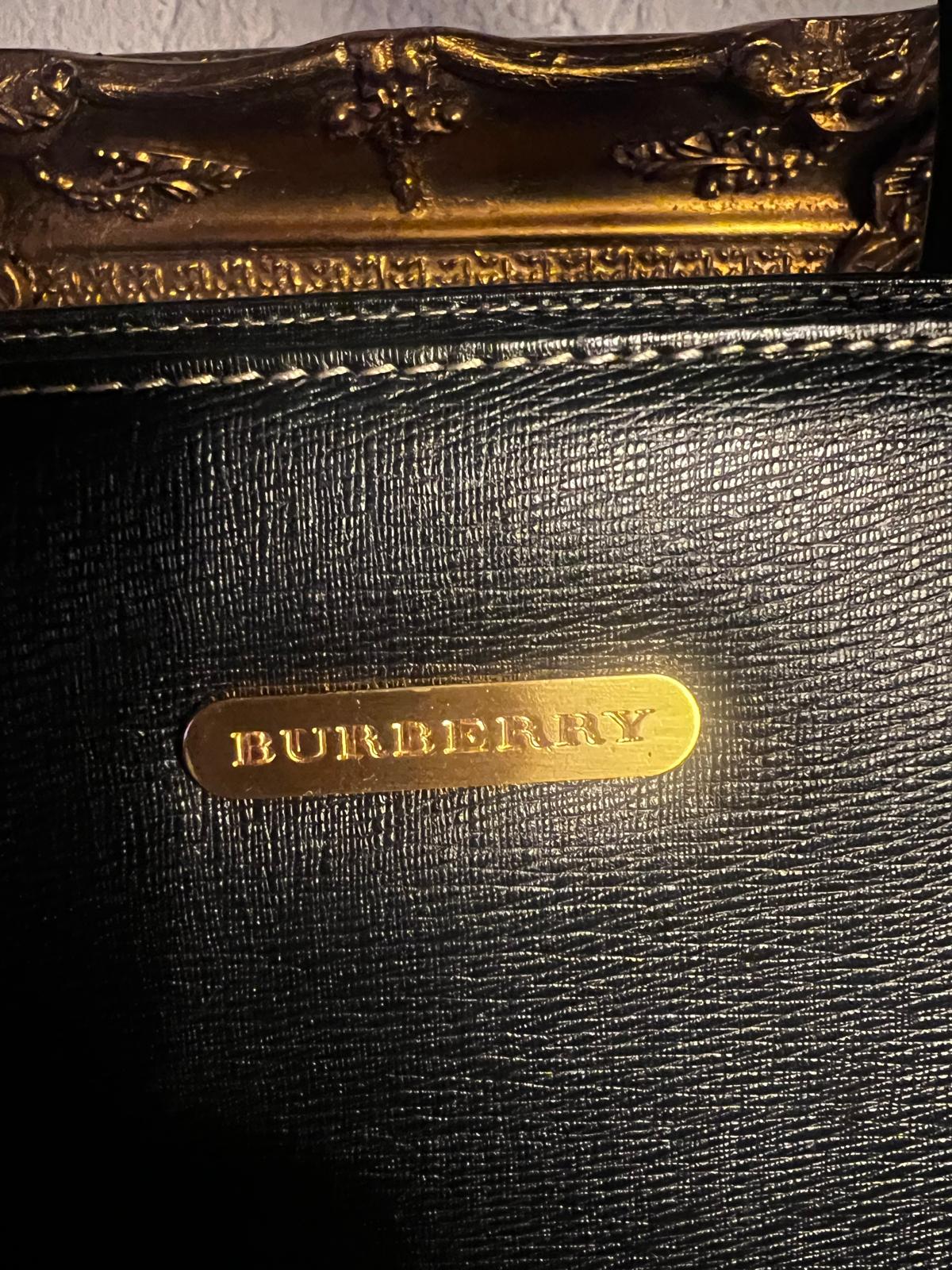 BURBERRY – Klassische Vintage Handtasche mit ikonischem Check-Futter