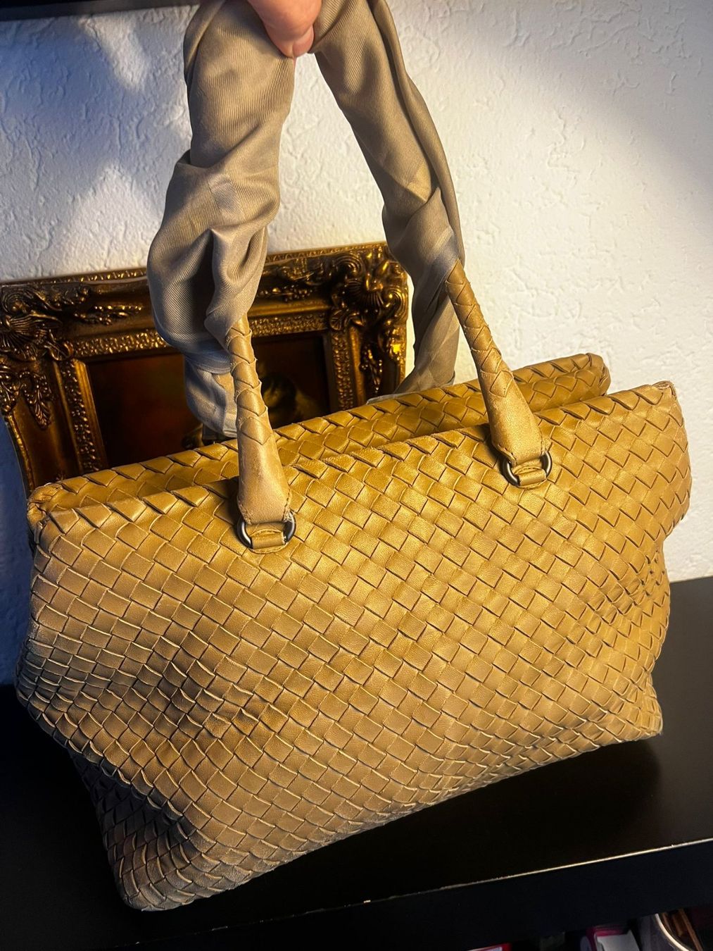 Bottega Veneta Intrecciato Leder-Tote-Tasche
