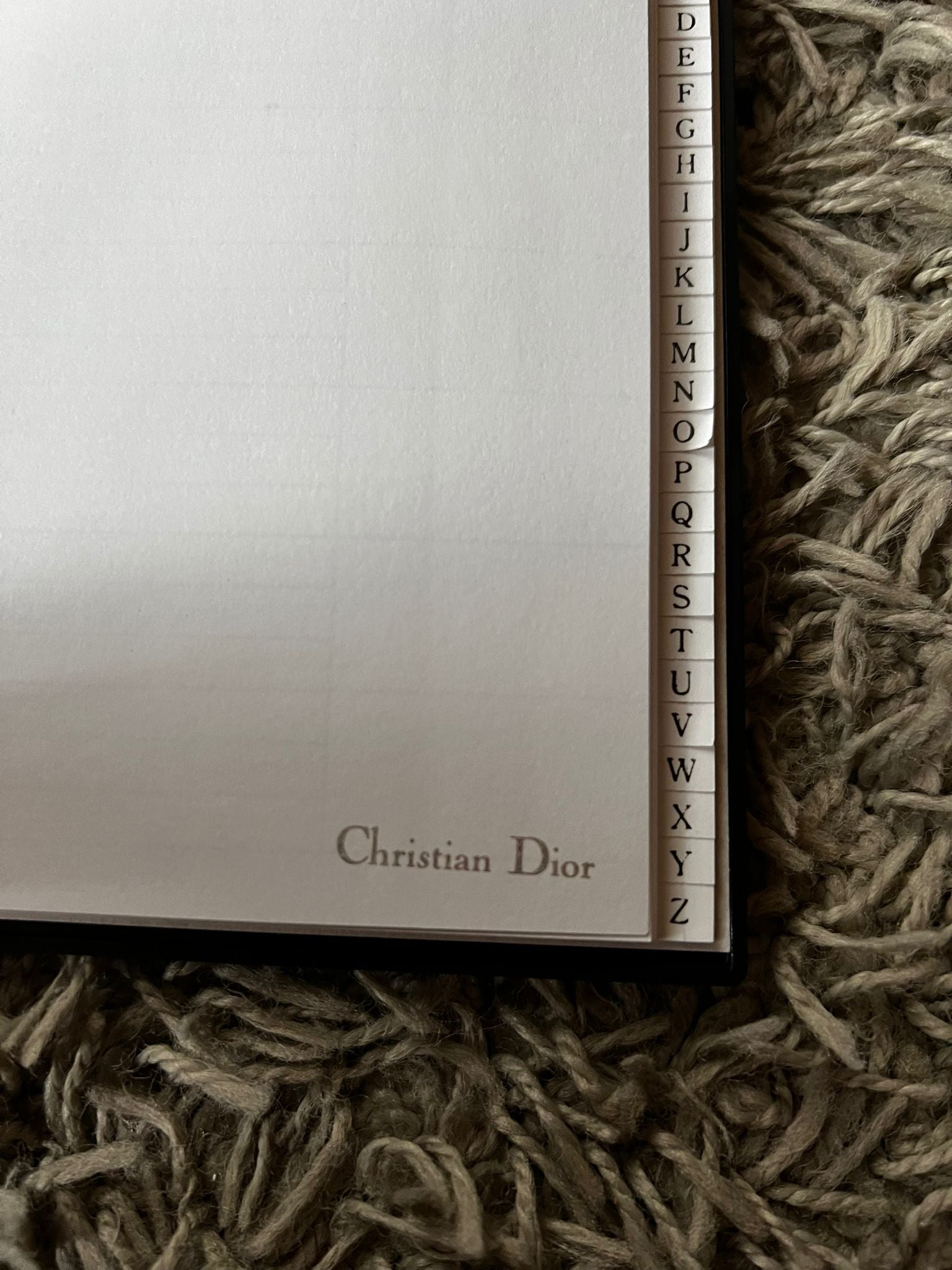Christian Dior – Luxus-Adressbuch in Sammlerausgabe
