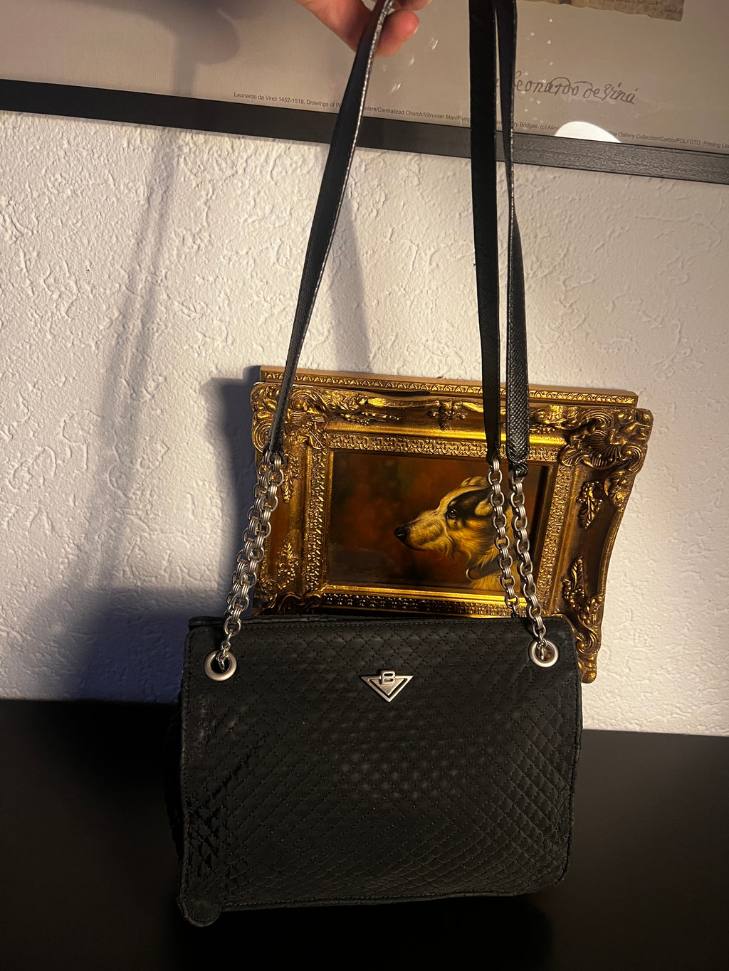 Bottega Veneta Schultertasche schwarz gesteppt