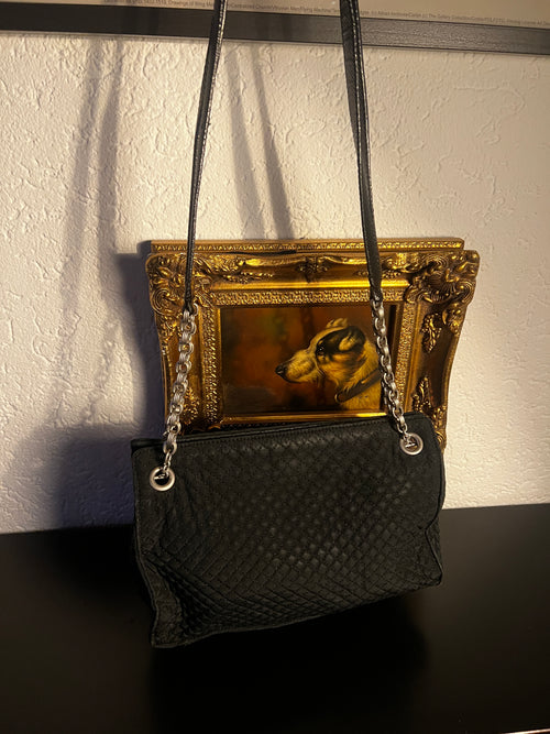 Bottega Veneta Schultertasche schwarz gesteppt