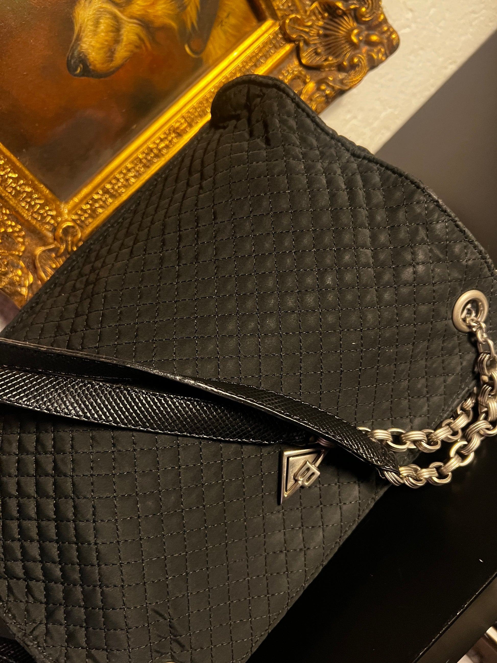 Bottega Veneta Schultertasche schwarz gesteppt