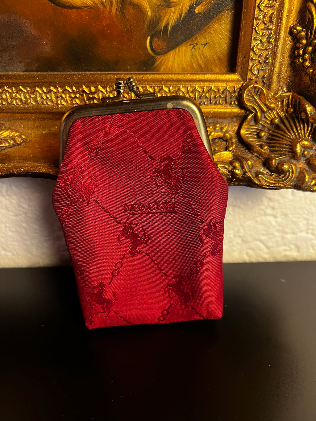 Ferrari Red – Vintage Münzportemonnaie für Sammler:innen