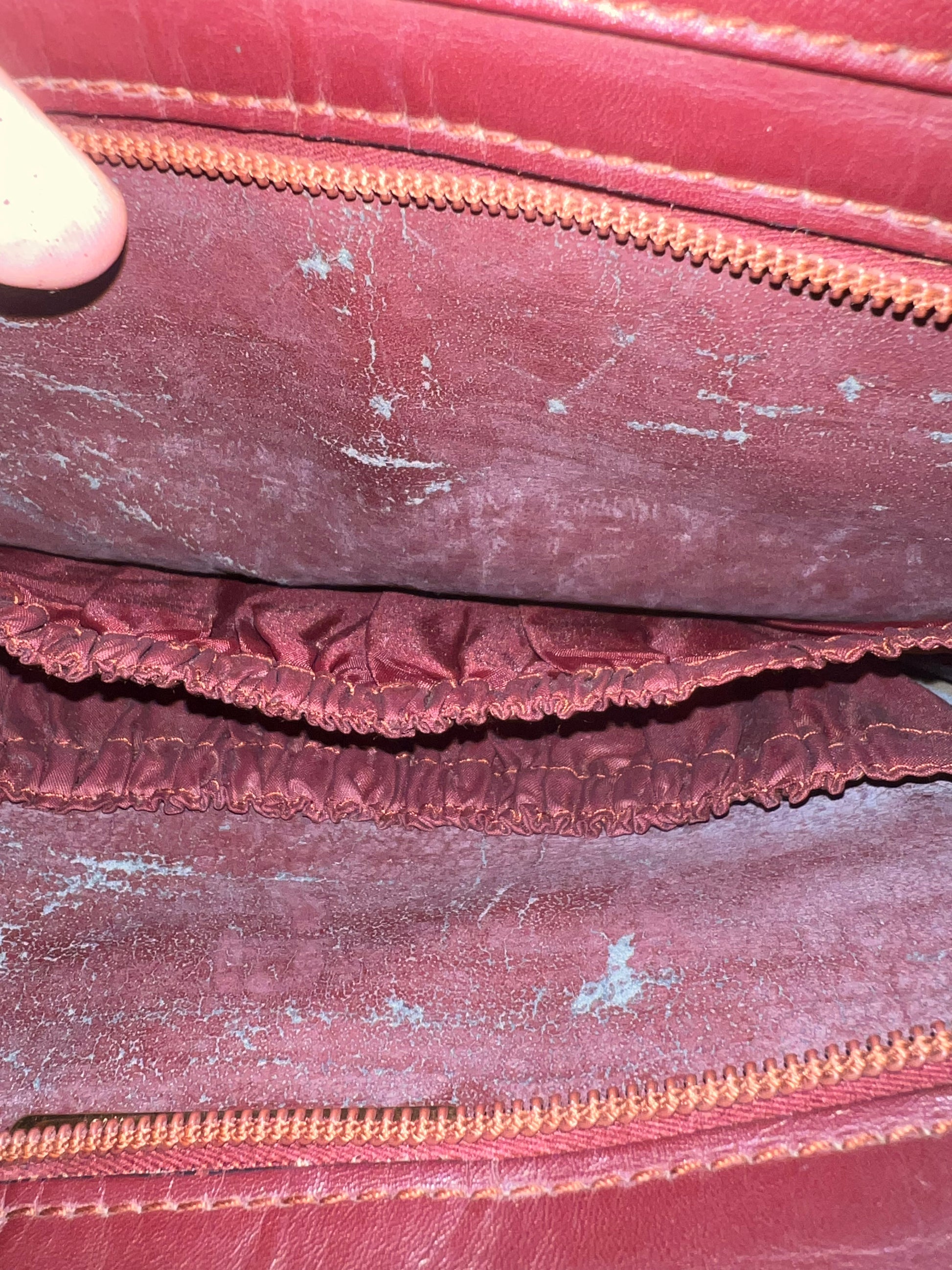 Cartier bordeauxrote Vintage-Tasche