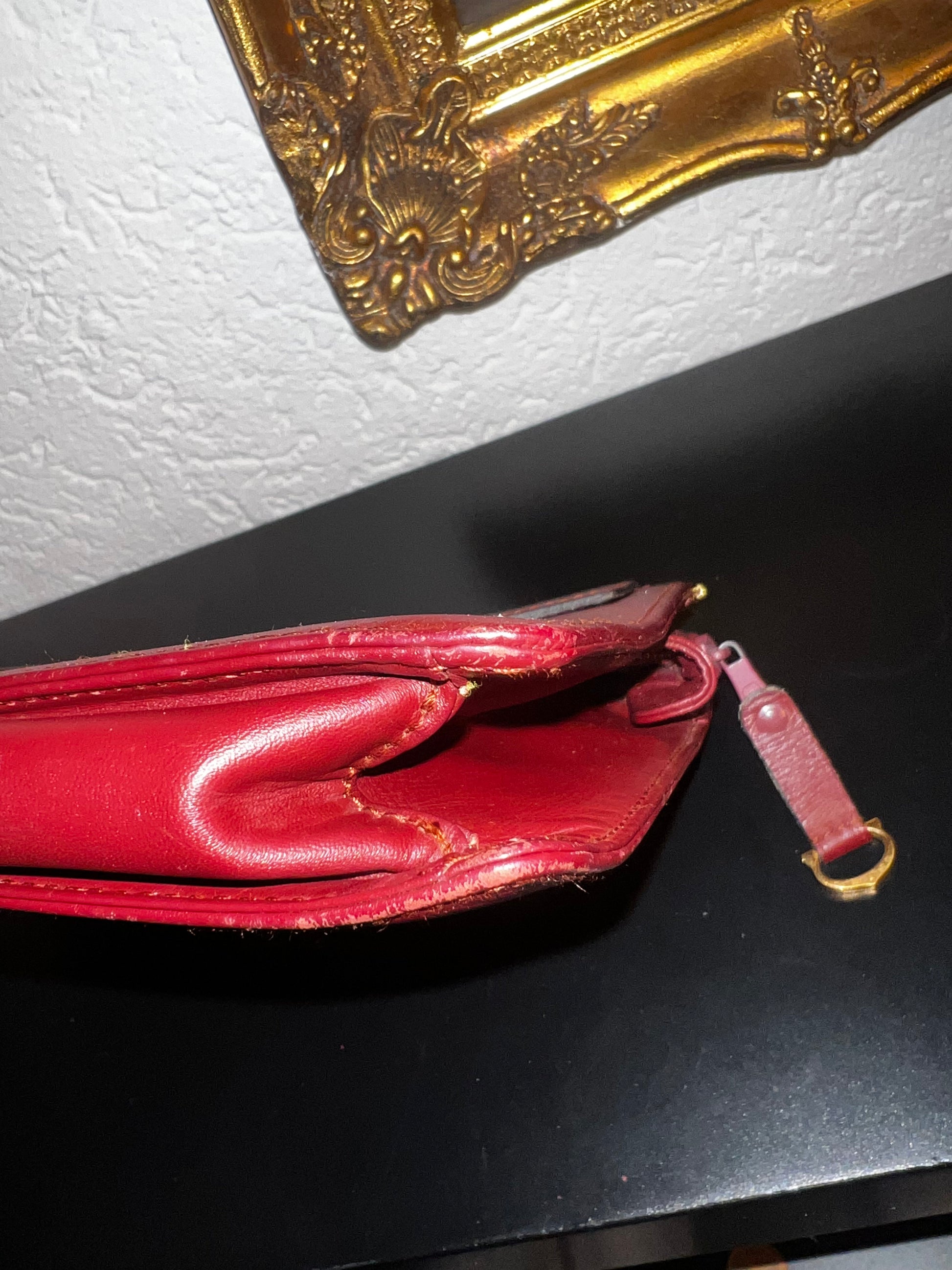 Cartier bordeauxrote Vintage-Tasche