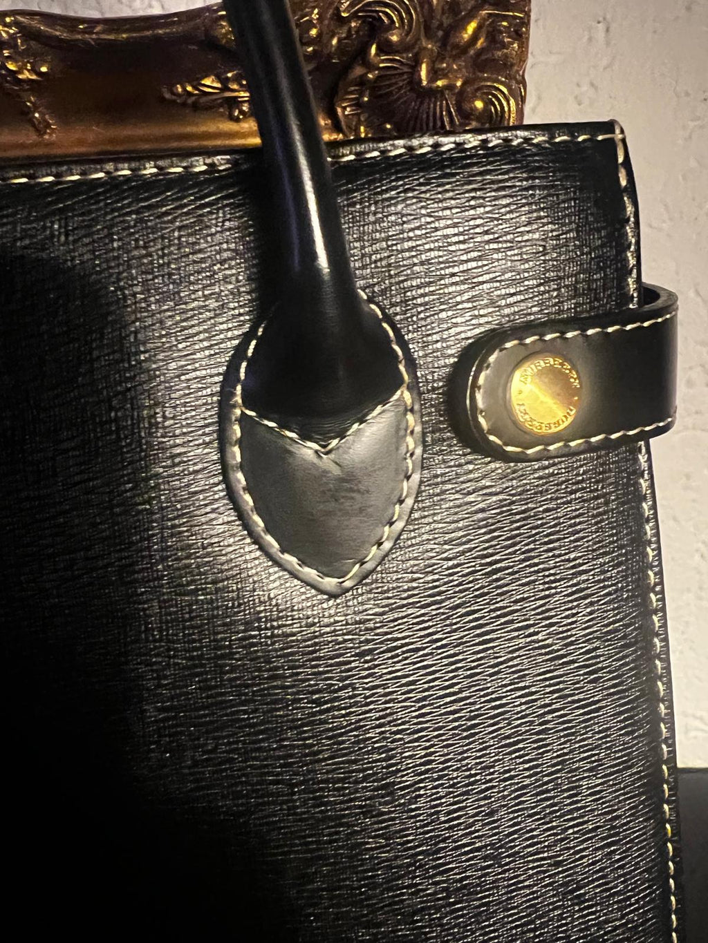 BURBERRY – Klassische Vintage Handtasche mit ikonischem Check-Futter