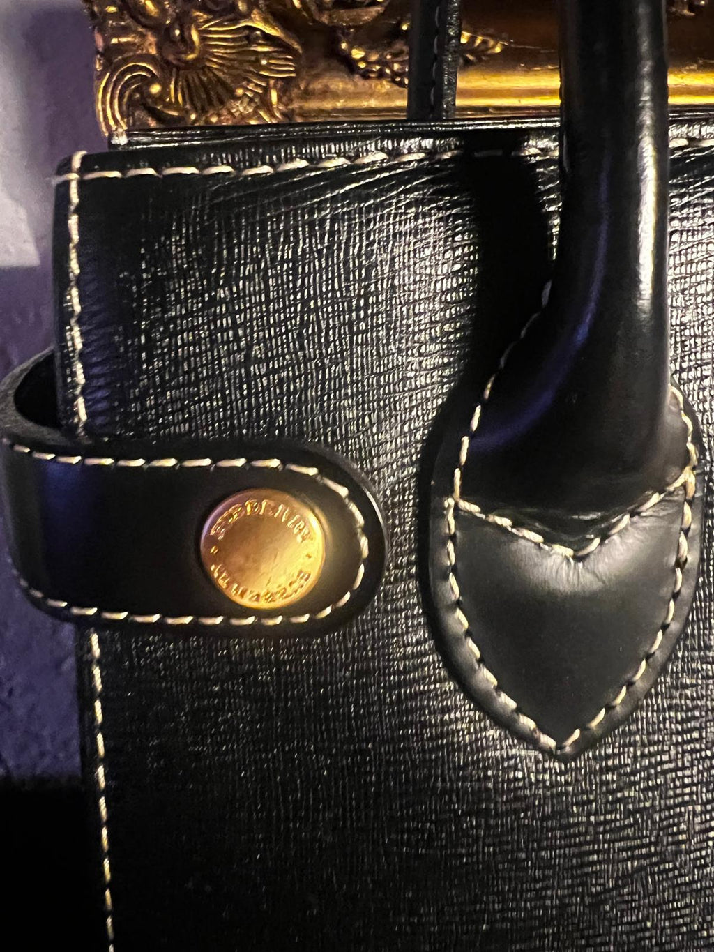 BURBERRY – Klassische Vintage Handtasche mit ikonischem Check-Futter