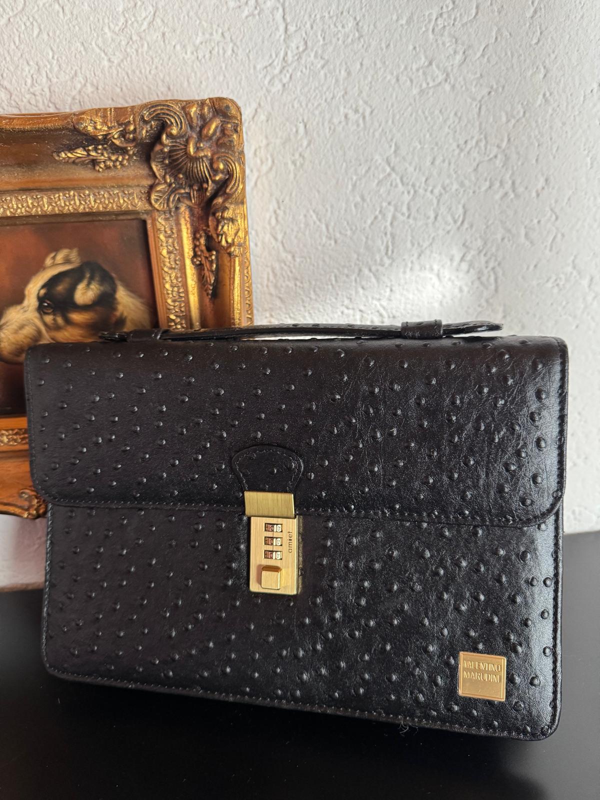 Valentino Marudini Aktentasche aus Leder