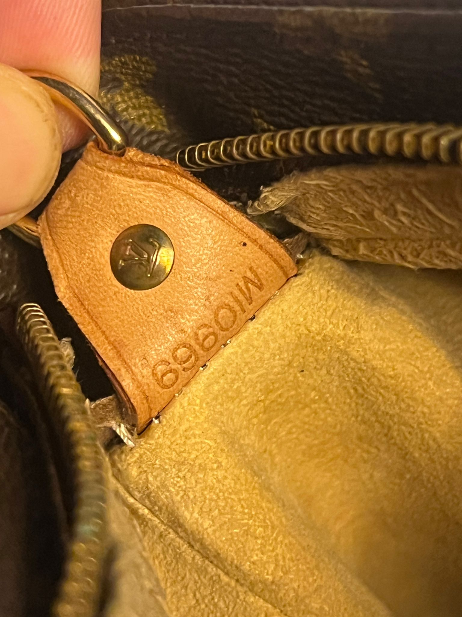 Louis Vuitton Monogram Vintage Handtasche PM Leder Schultert