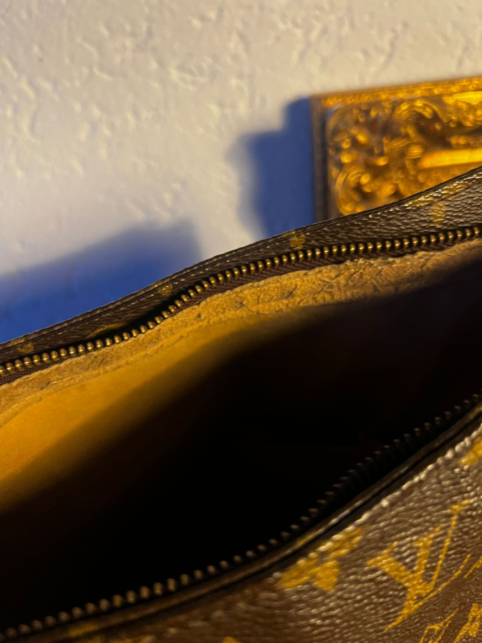 Louis Vuitton Monogram Vintage Handtasche PM Leder Schultert