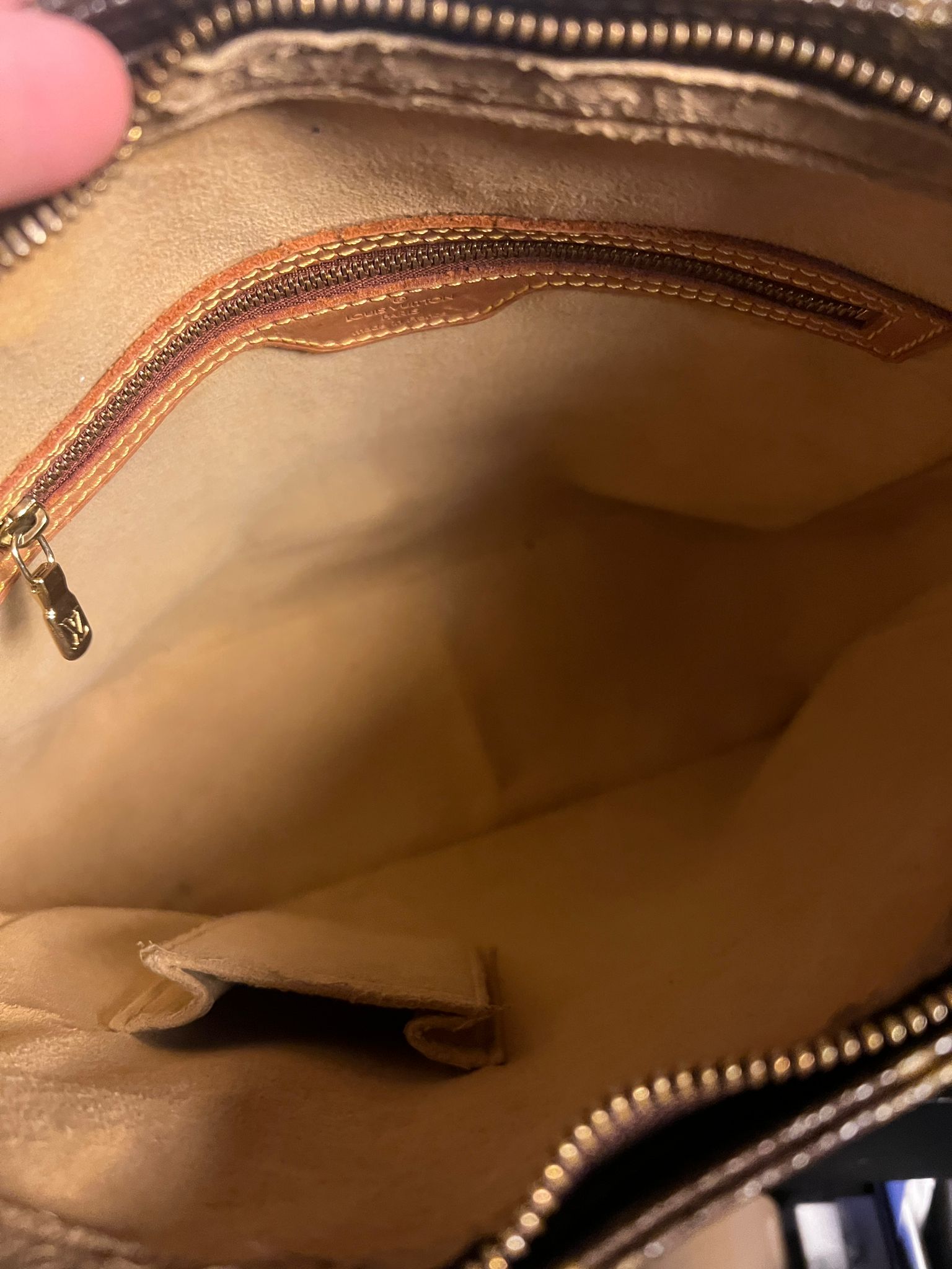 Louis Vuitton Monogram Vintage Handtasche PM Leder Schultert