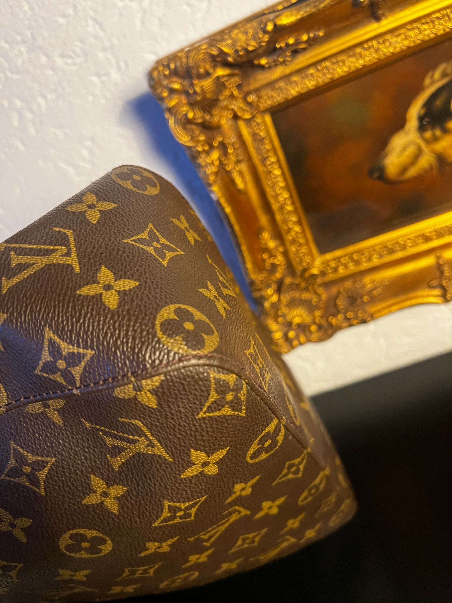 Louis Vuitton Monogram Vintage Handtasche PM Leder Schultert