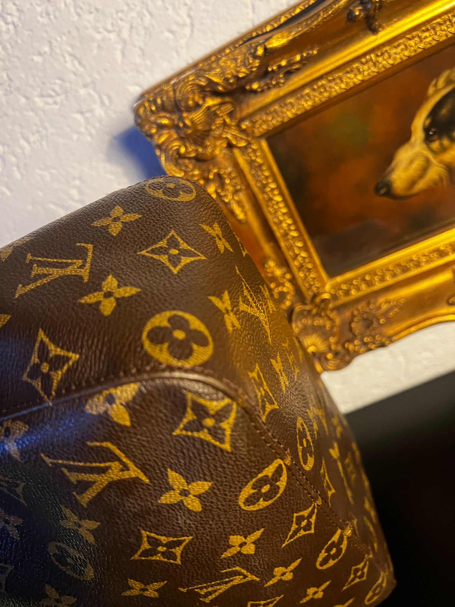 Louis Vuitton Monogram Vintage Handtasche PM Leder Schultert