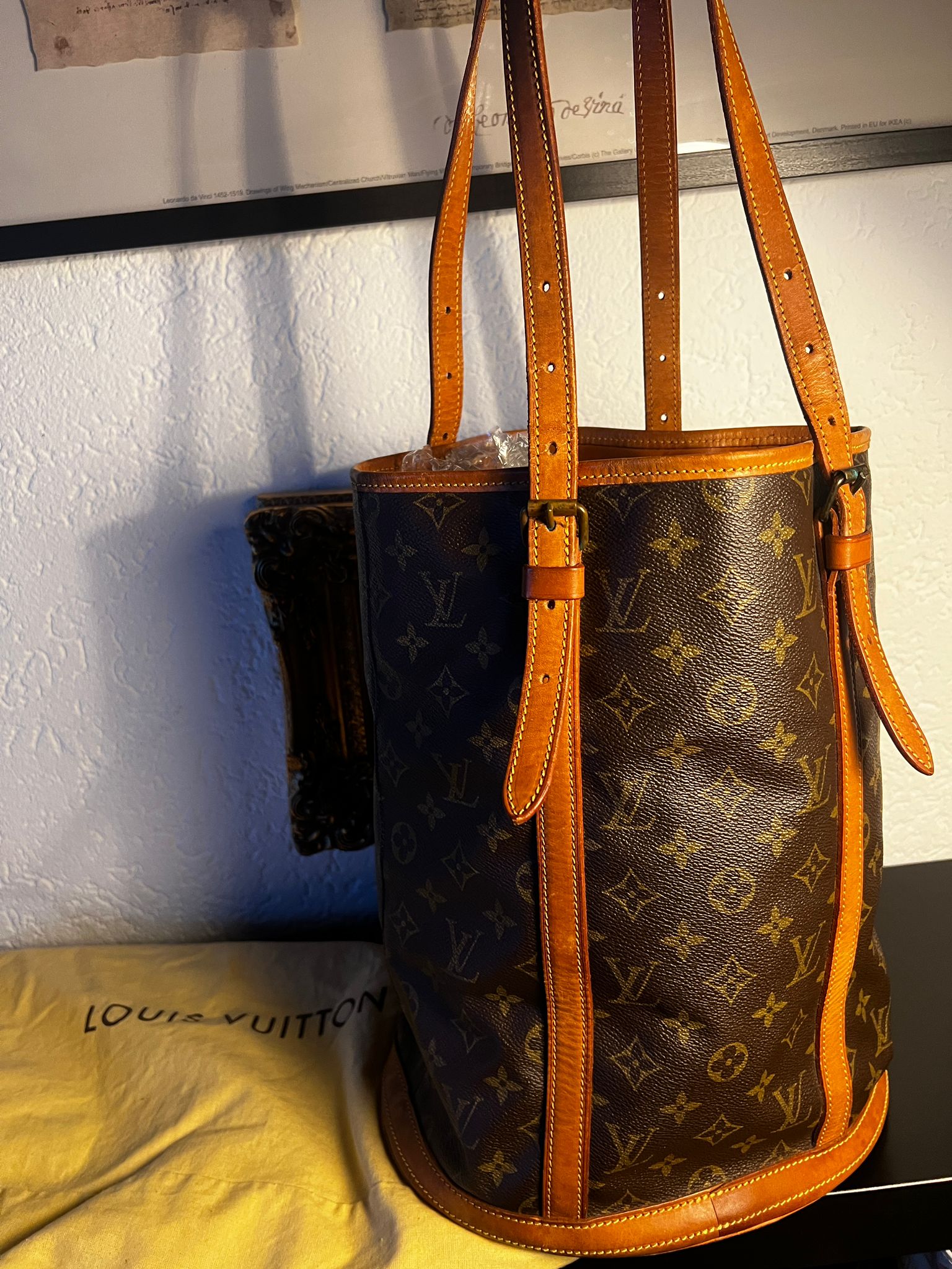 Louis Vuitton Monogram Bucket Vintage + Dustbag