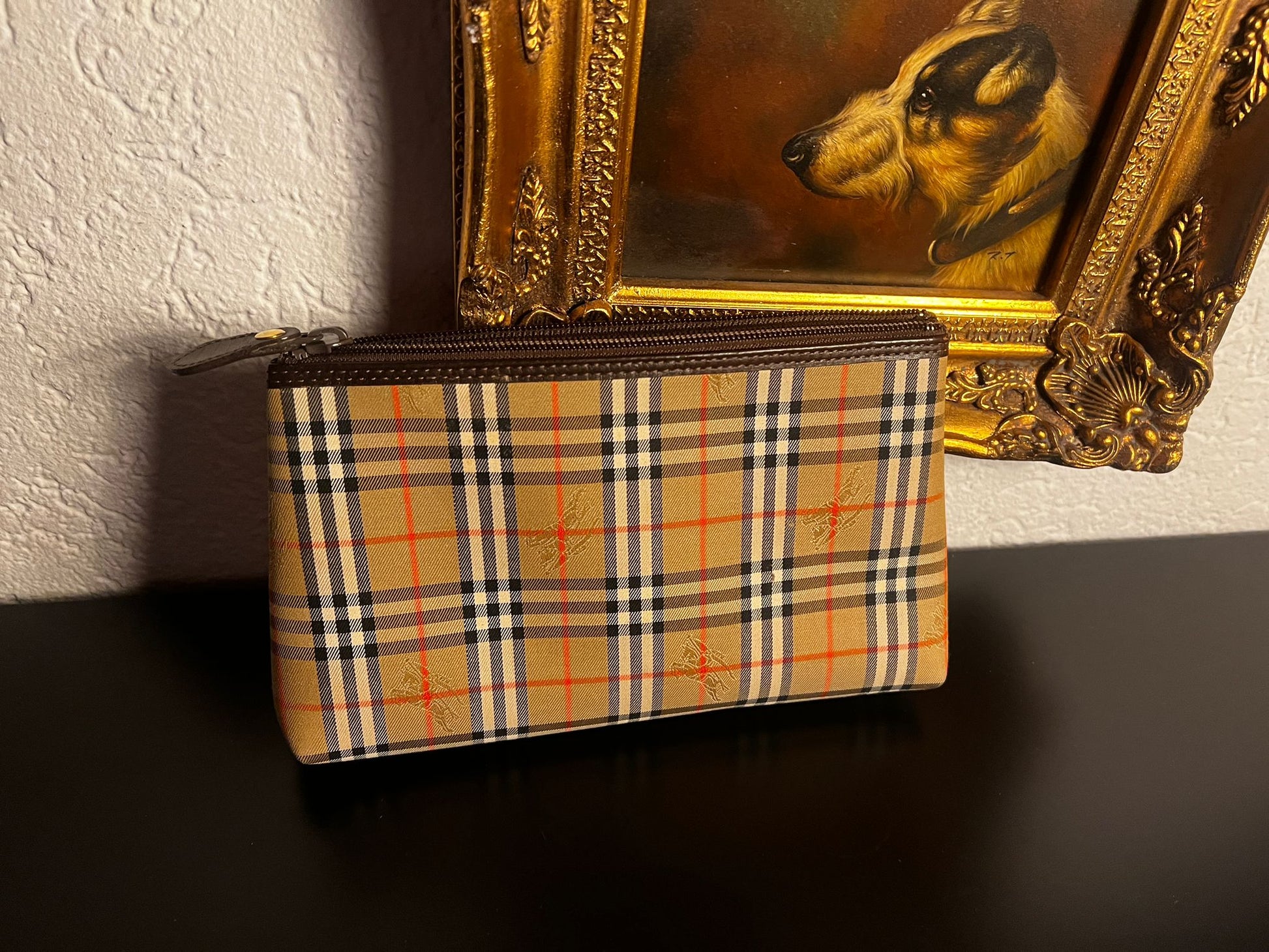 Burberrys Vintage Kosmetiktasche / Clutch Nova Check