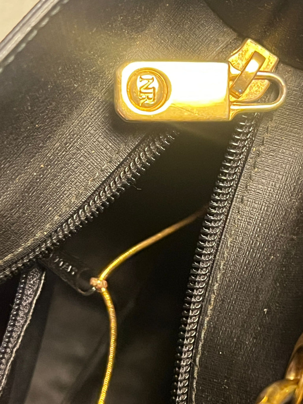 NINA RICCI Paris Vintage Tote Bag Schwarz TOP