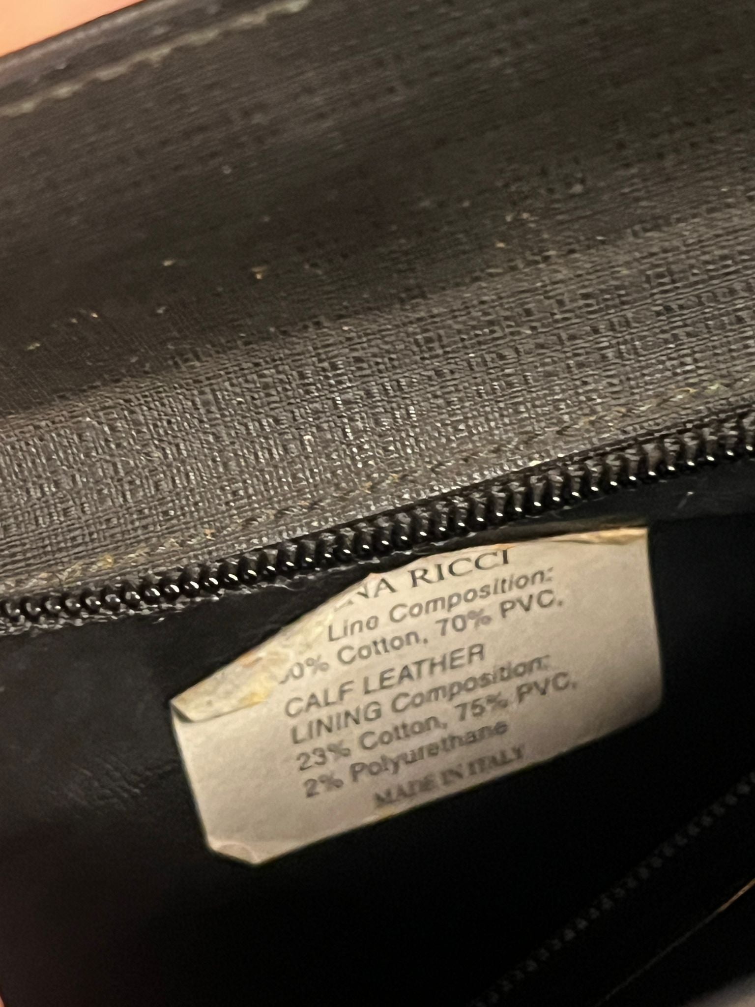 NINA RICCI Paris Vintage Tote Bag Schwarz TOP