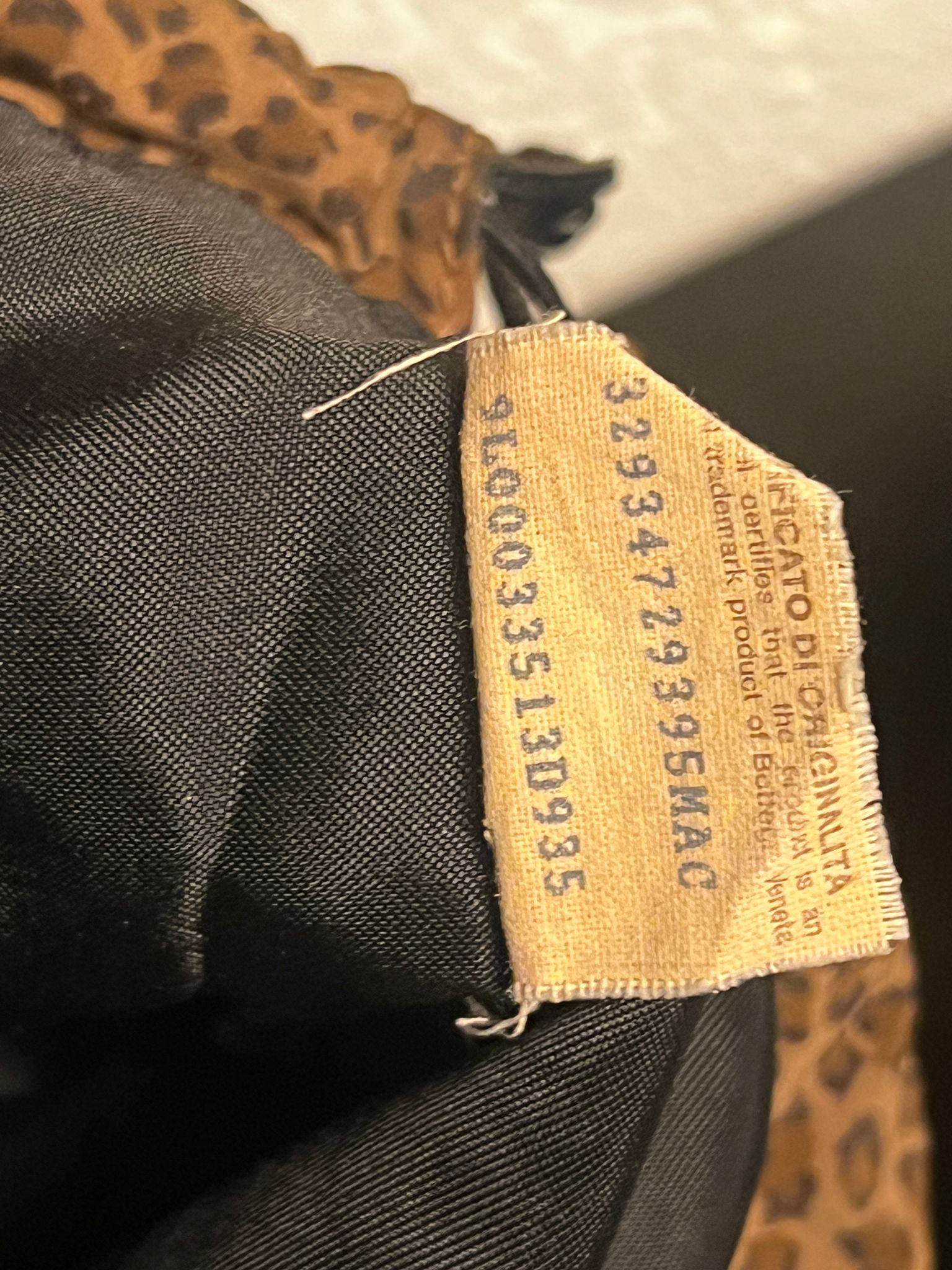 Bottega Veneta Vintage Beutel Tasche Leo Print