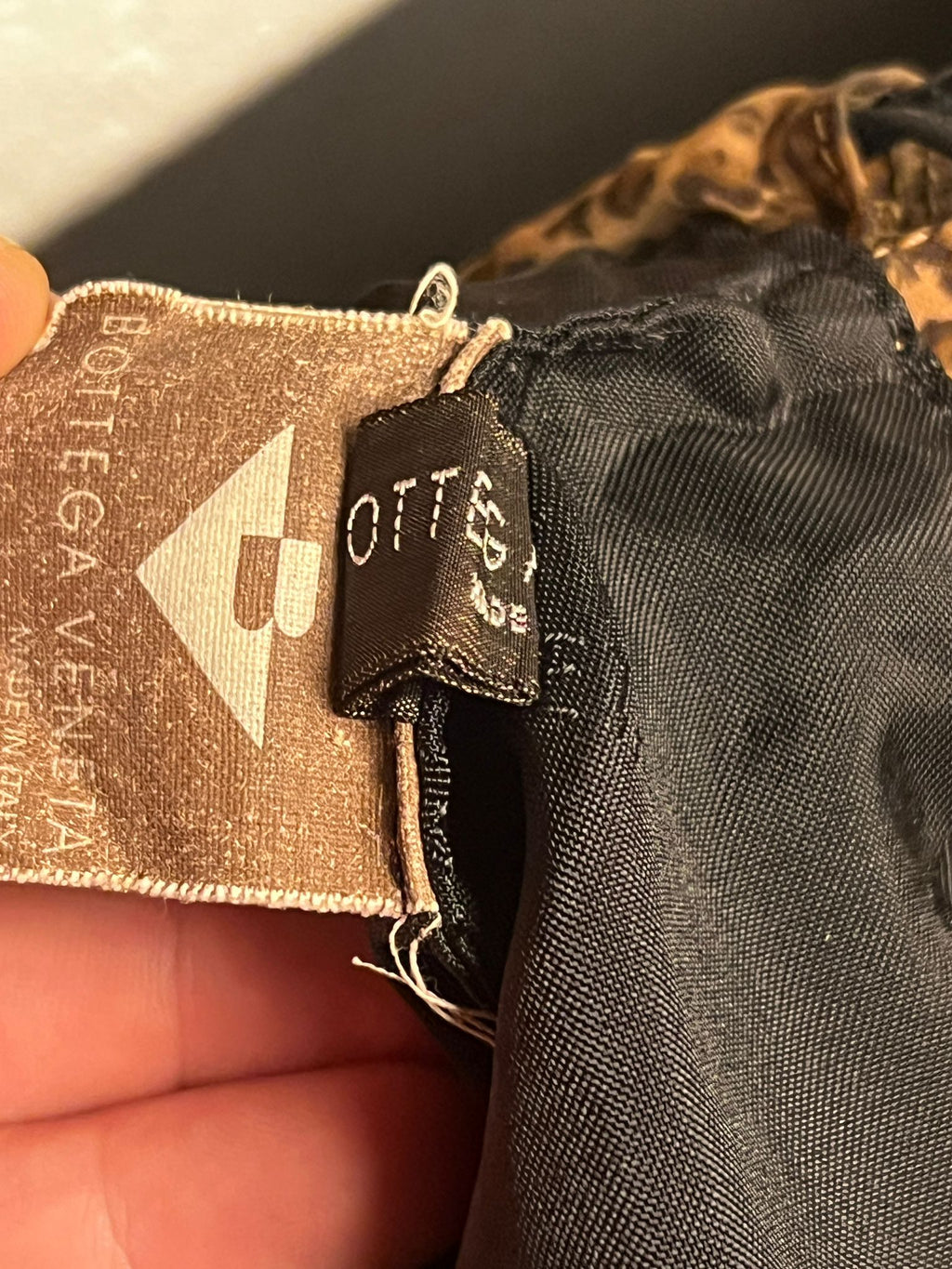 Bottega Veneta Vintage Beutel Tasche Leo Print