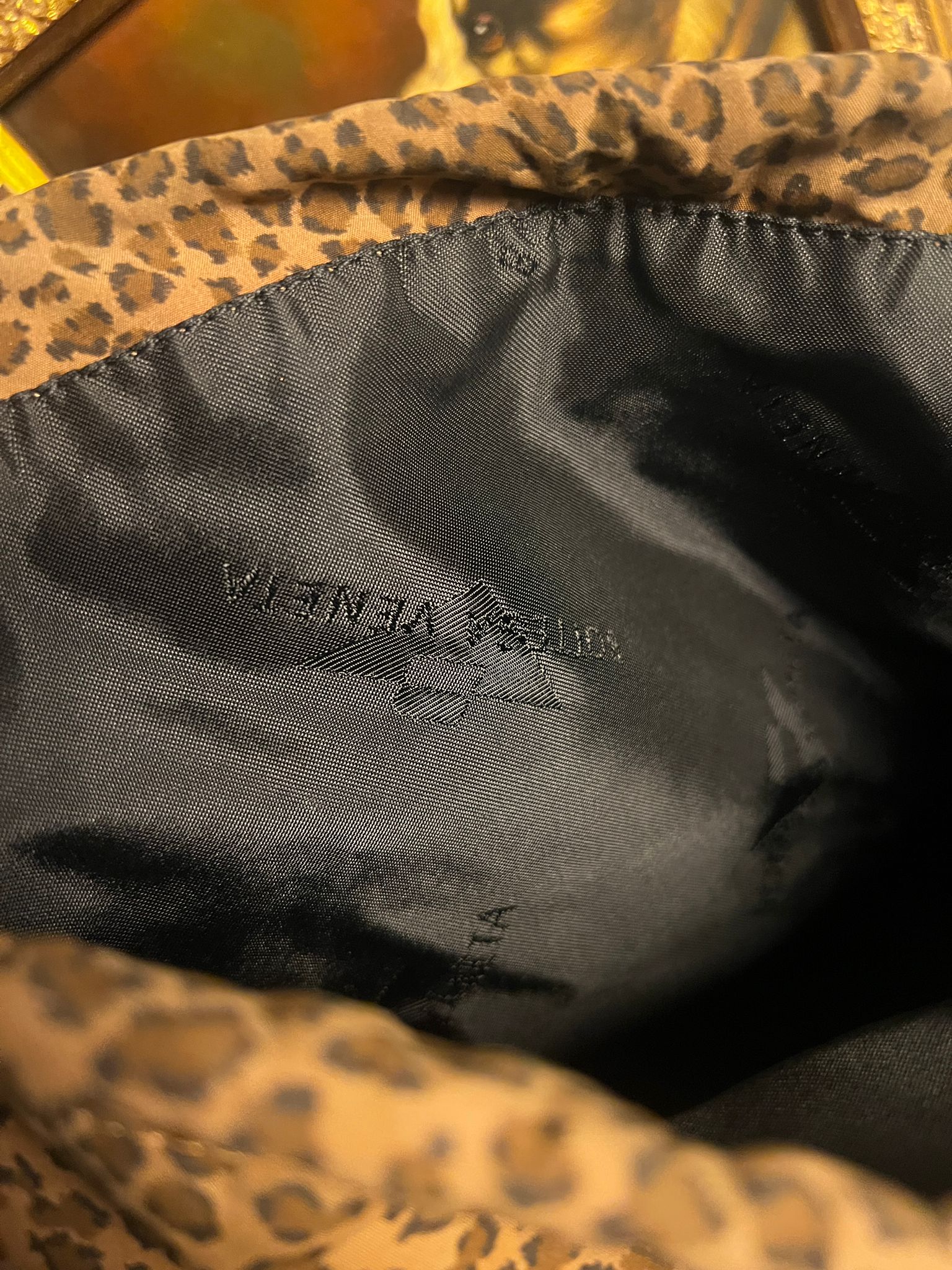 Bottega Veneta Vintage Beutel Tasche Leo Print