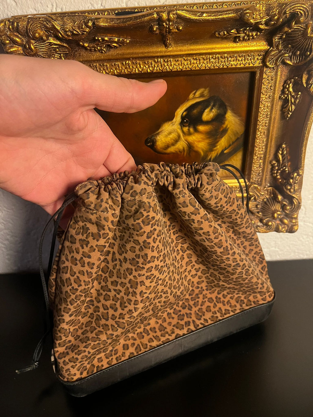 Bottega Veneta Vintage Beutel Tasche Leo Print