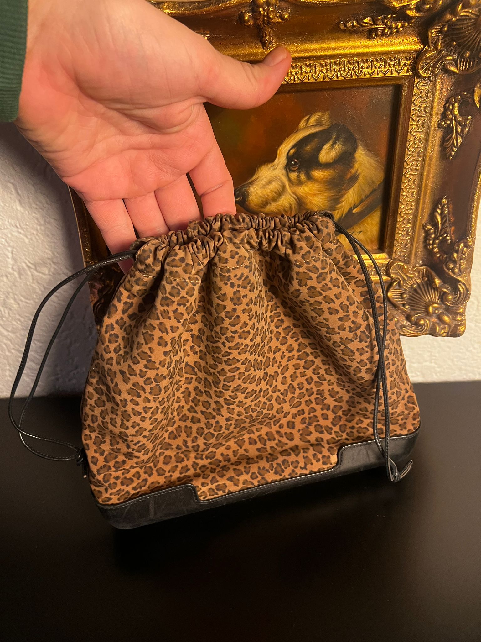 Bottega Veneta Vintage Beutel Tasche Leo Print