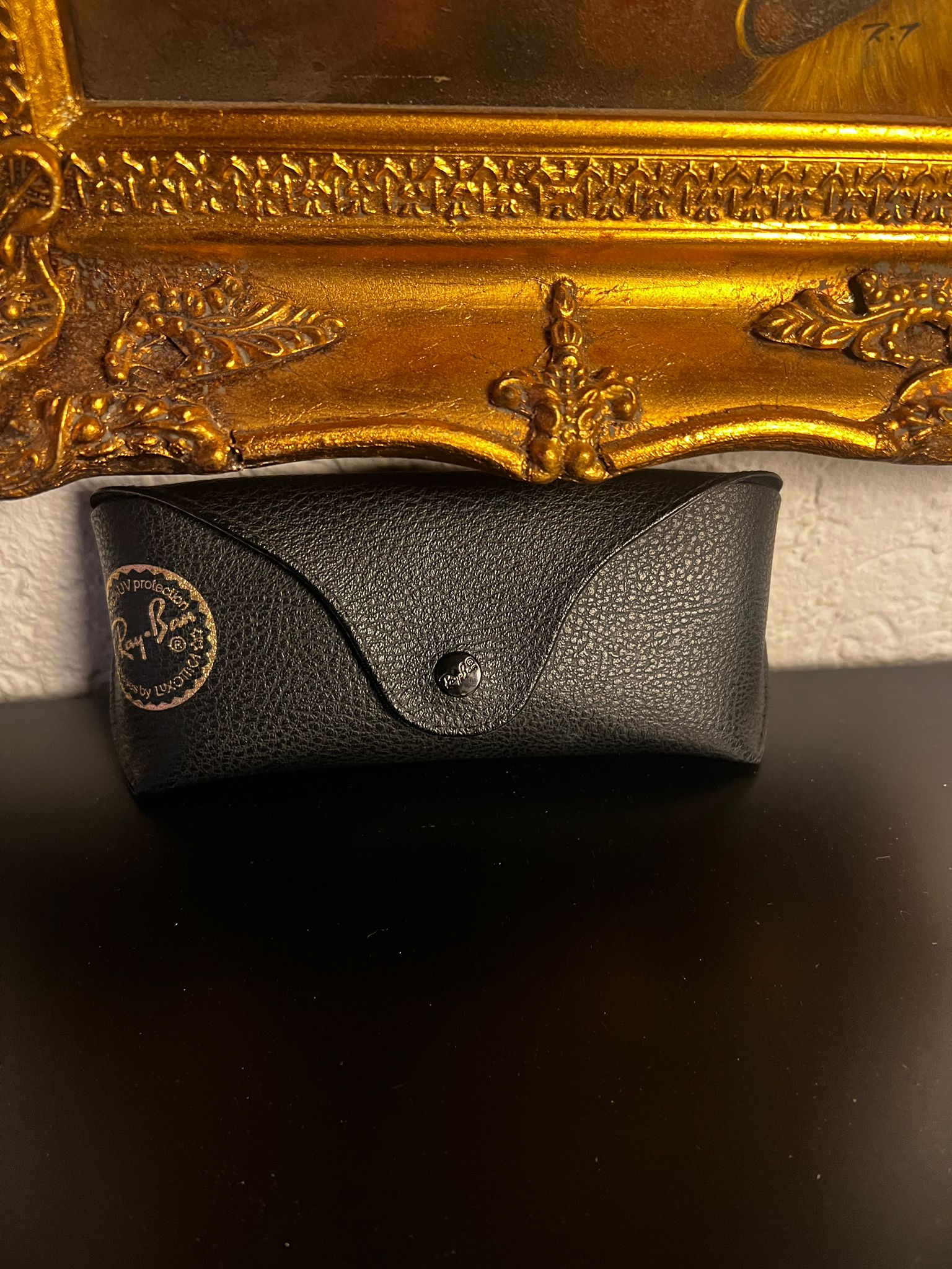 Ray-Ban Round Metal Sonnenbrille Gold Braun inkl. Etui