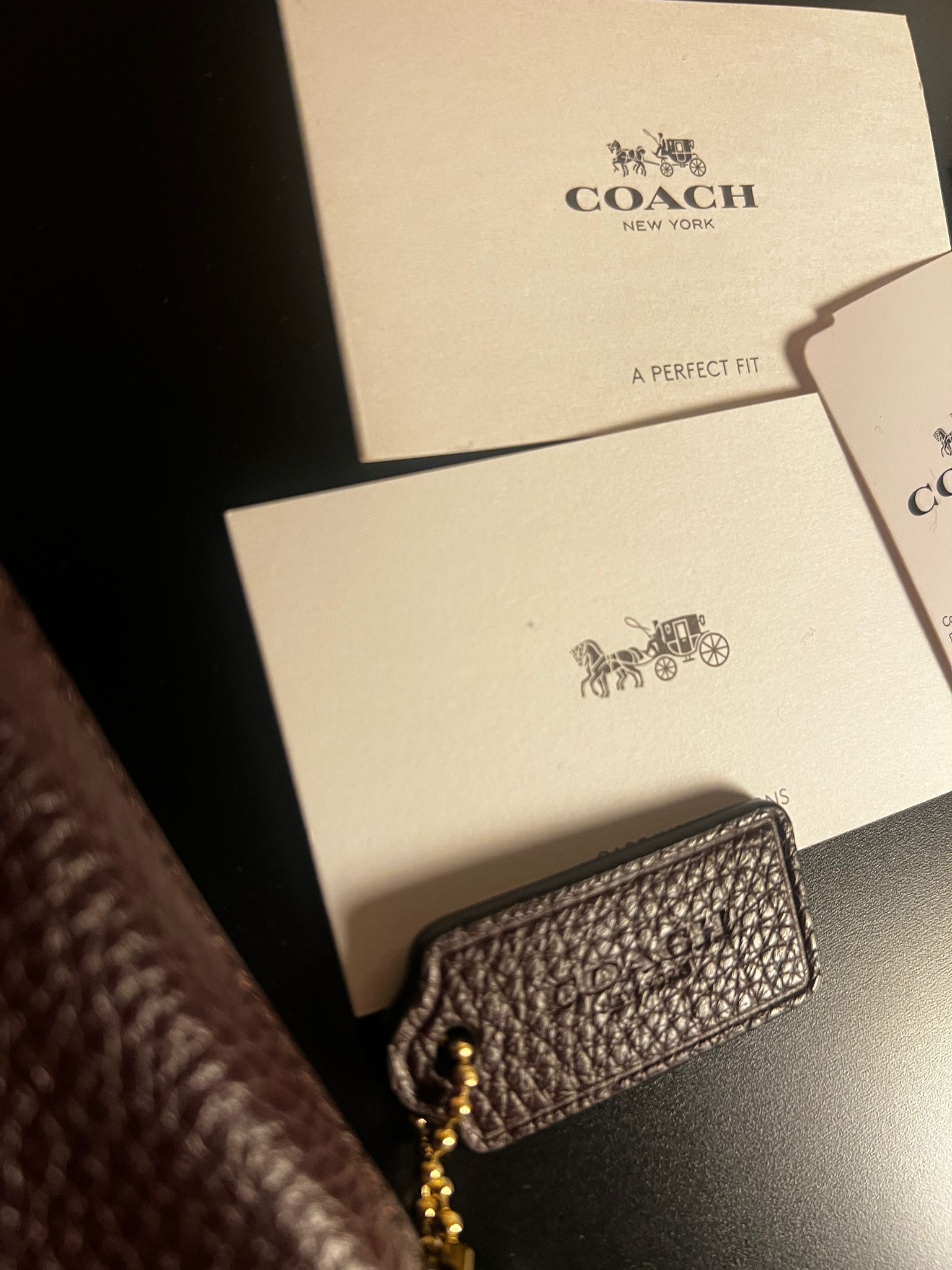 COACH Leder Tasche Braun Logo Print inkl. Tags Wie Neu