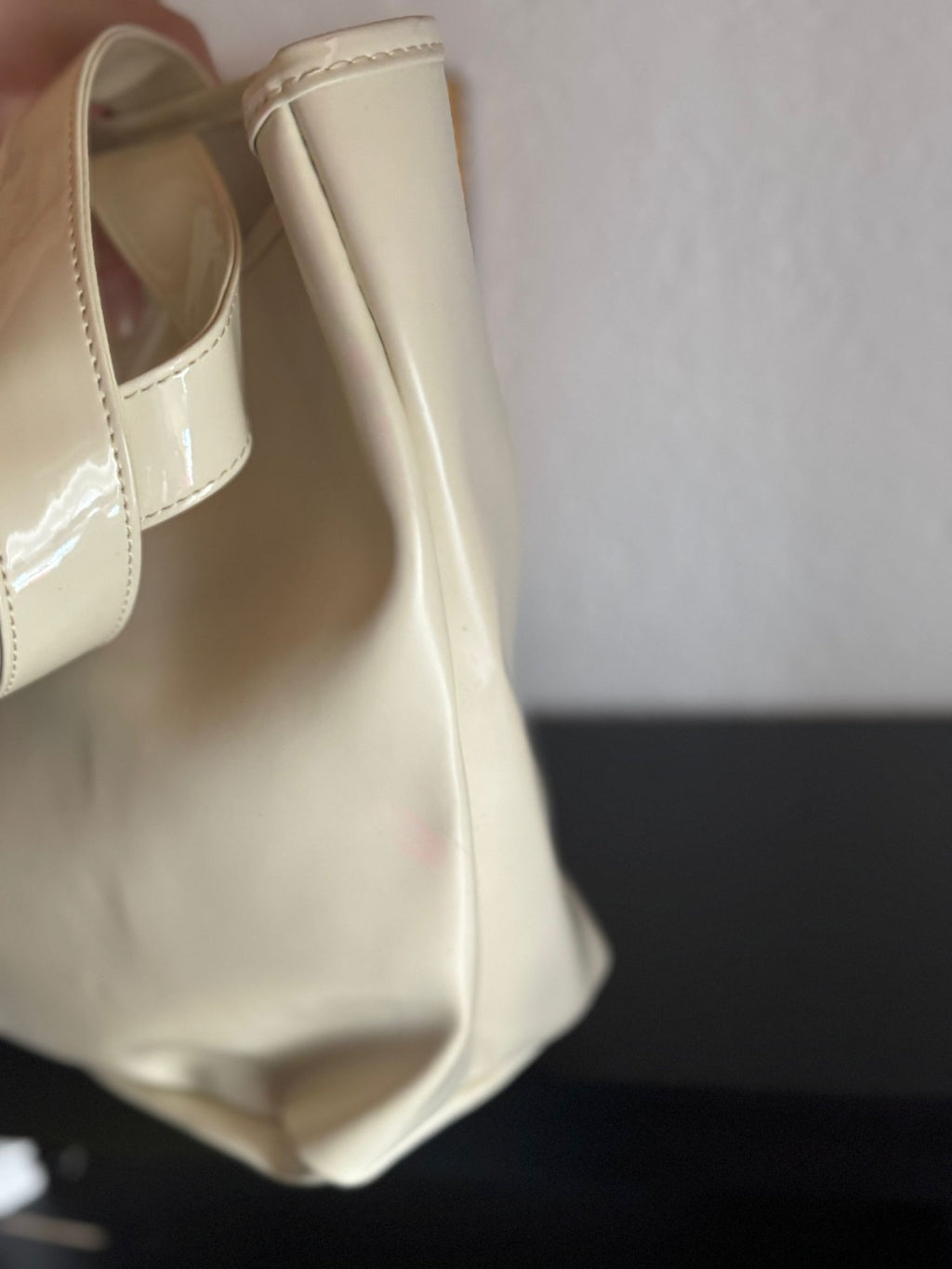 See by Chloé – cremefarbene Tote Bag mit großem Logo