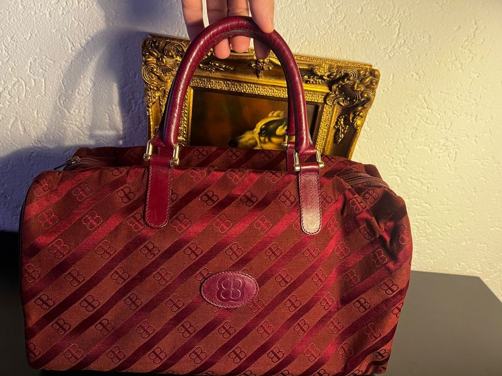 Balenciaga Vintage Handtasche Bordeaux – Made in Italy