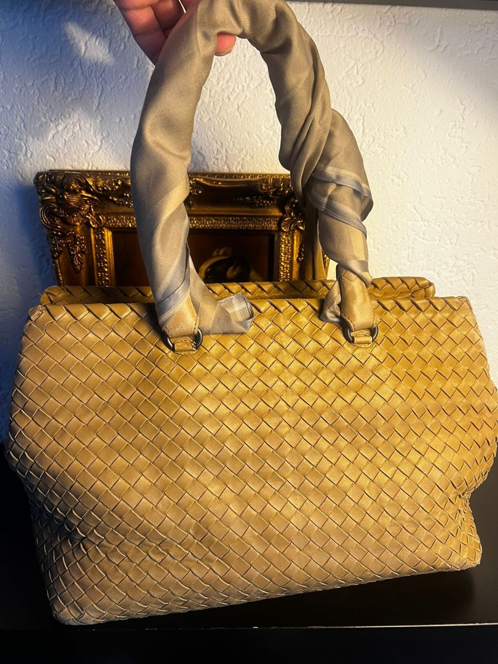 Bottega Veneta Intrecciato Leder-Tote-Tasche