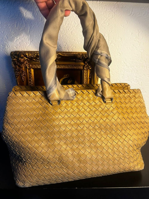 Bottega Veneta Intrecciato Leder-Tote-Tasche