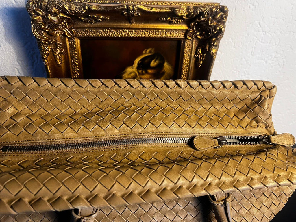 Bottega Veneta Intrecciato Leder-Tote-Tasche