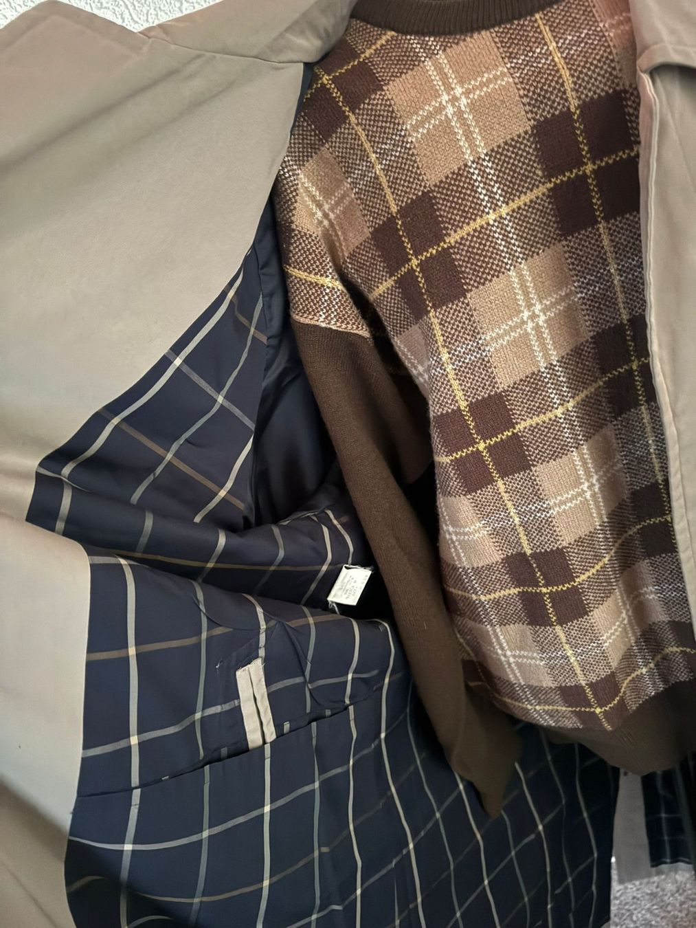 Burberrys Vintage Trenchcoat mit Innenweste