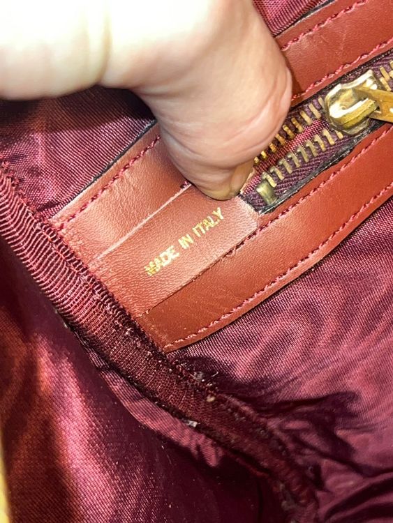 Cartier Les Must Bordeaux Leder Bowling Bag