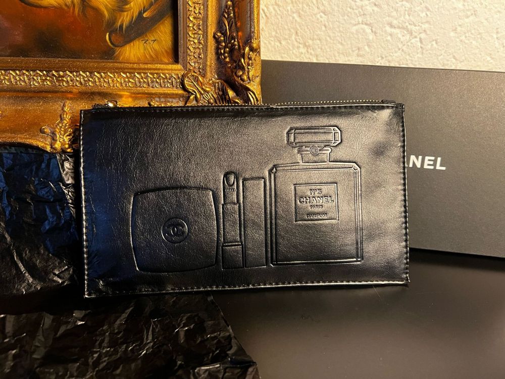 Chanel Beauty – Schwarze Clutch / Kosmetiktasche