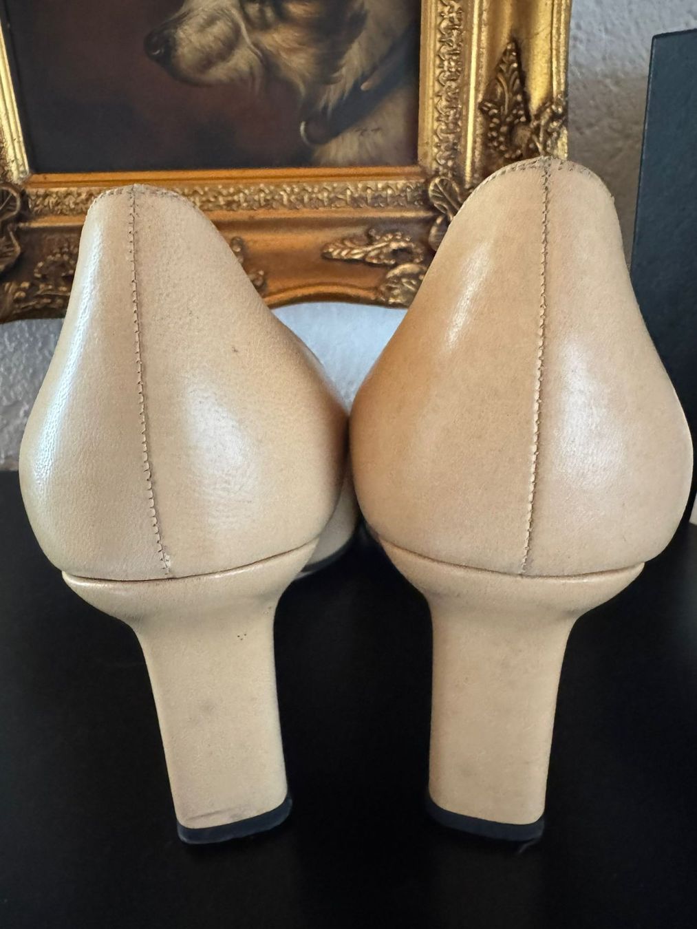 CHANEL Pumps Beige-Schwarz Gr. 36½ mit Box & Dustbag