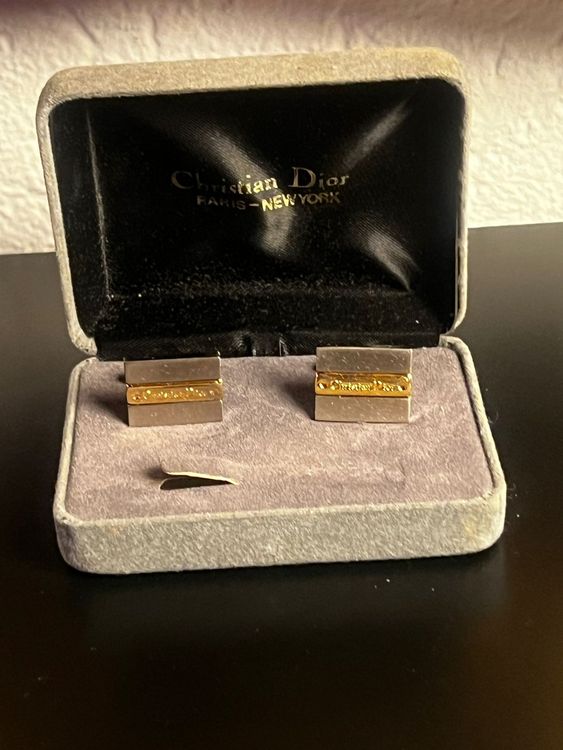 CHRISTIAN DIOR Manschettenknöpfe mit Box
