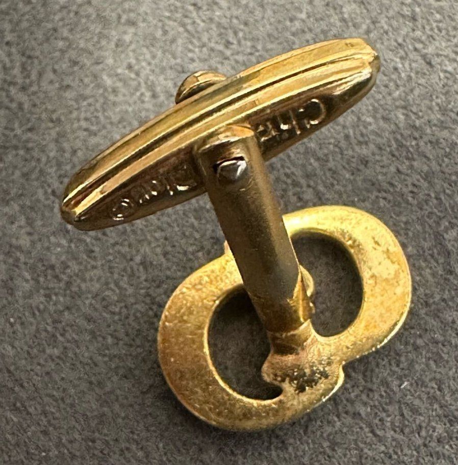 Christian Dior Set: Manschettenknöpfe & Krawattenkl