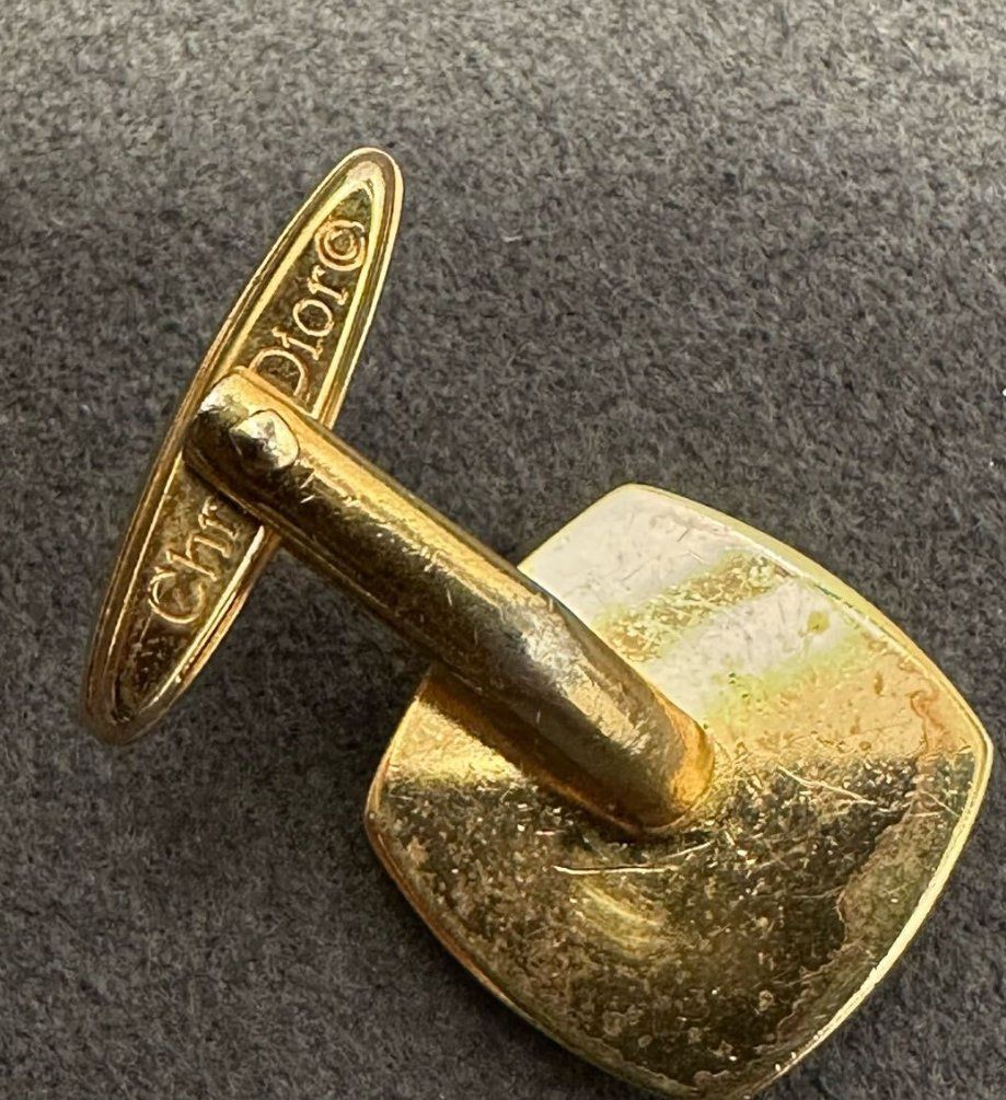 Christian Dior Set: Manschettenknöpfe & Krawattenkl