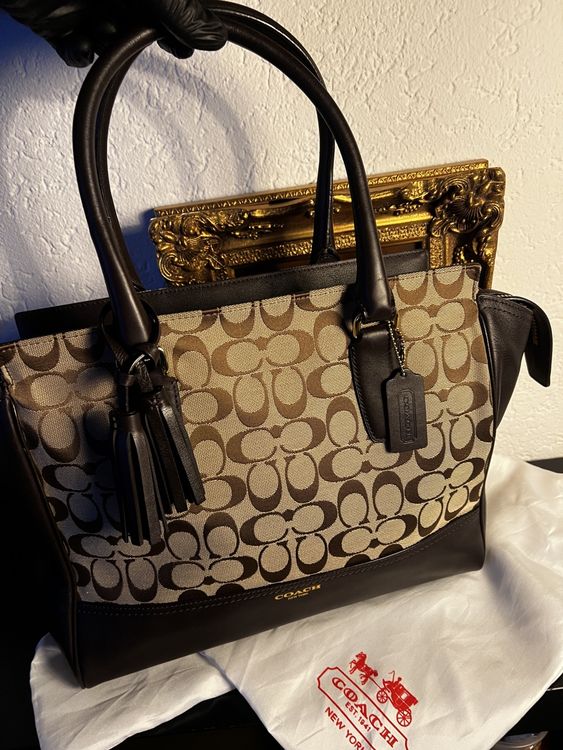 Coach Handtasche / Tote Bag – Signature Canvas & Leder