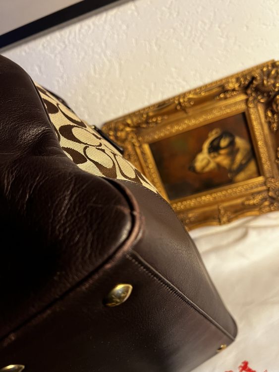 Coach Handtasche / Tote Bag – Signature Canvas & Leder