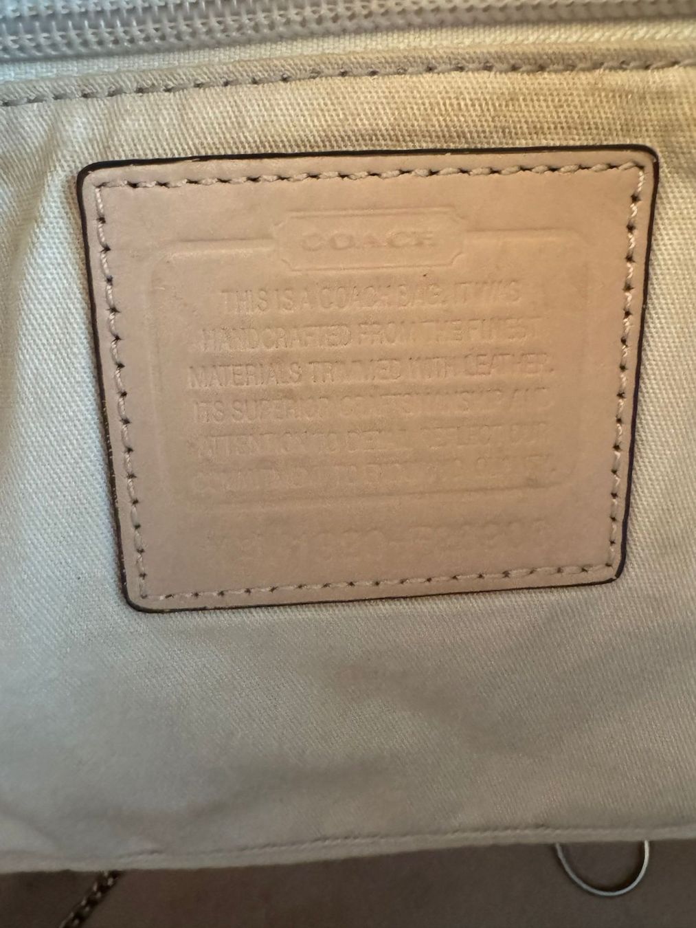 Coach Handtasche/Tote Bag mit Blumenmuster.