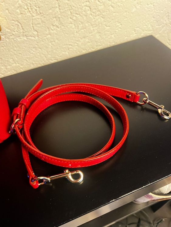 Coach Lederhandtasche – Rot, wie neu, mit Schulterriemen