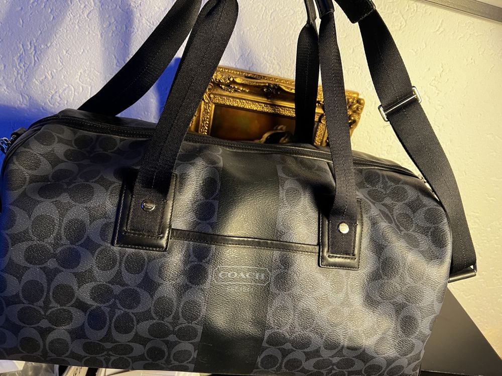 Coach Signature Duffle Bag Reisetasche Schwarz 55
