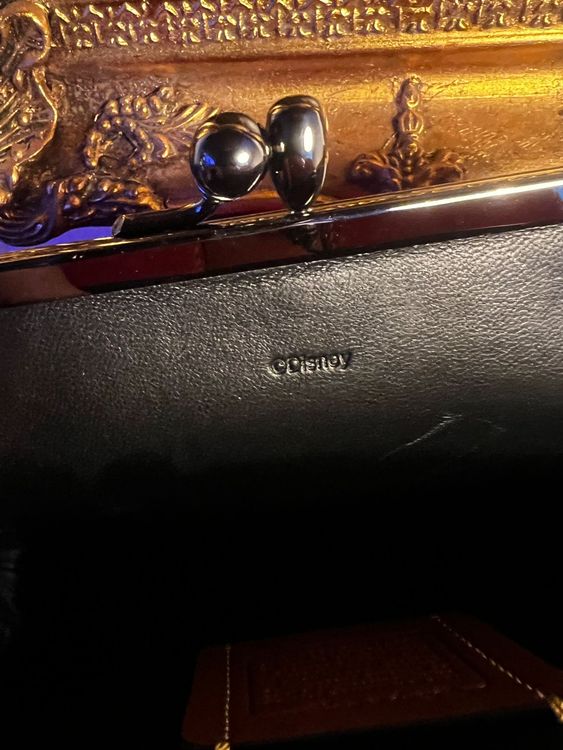 Coach x Disney Mickey Mouse Leder-Clutch / Mini Bag – Rot