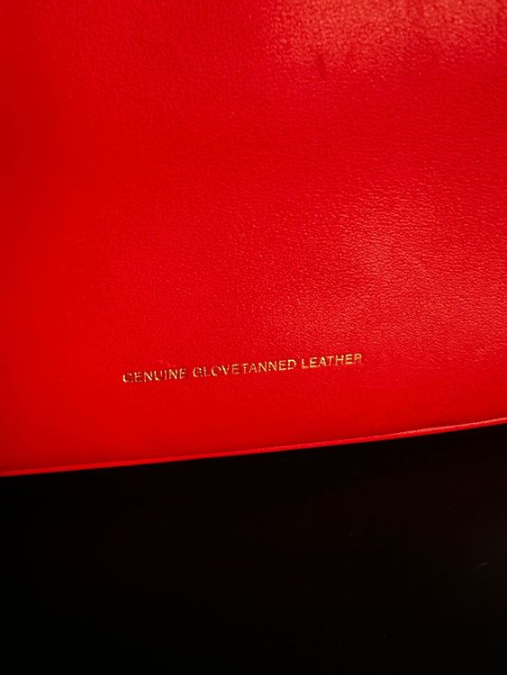 Coach x Disney Mickey Mouse Leder-Clutch / Mini Bag – Rot