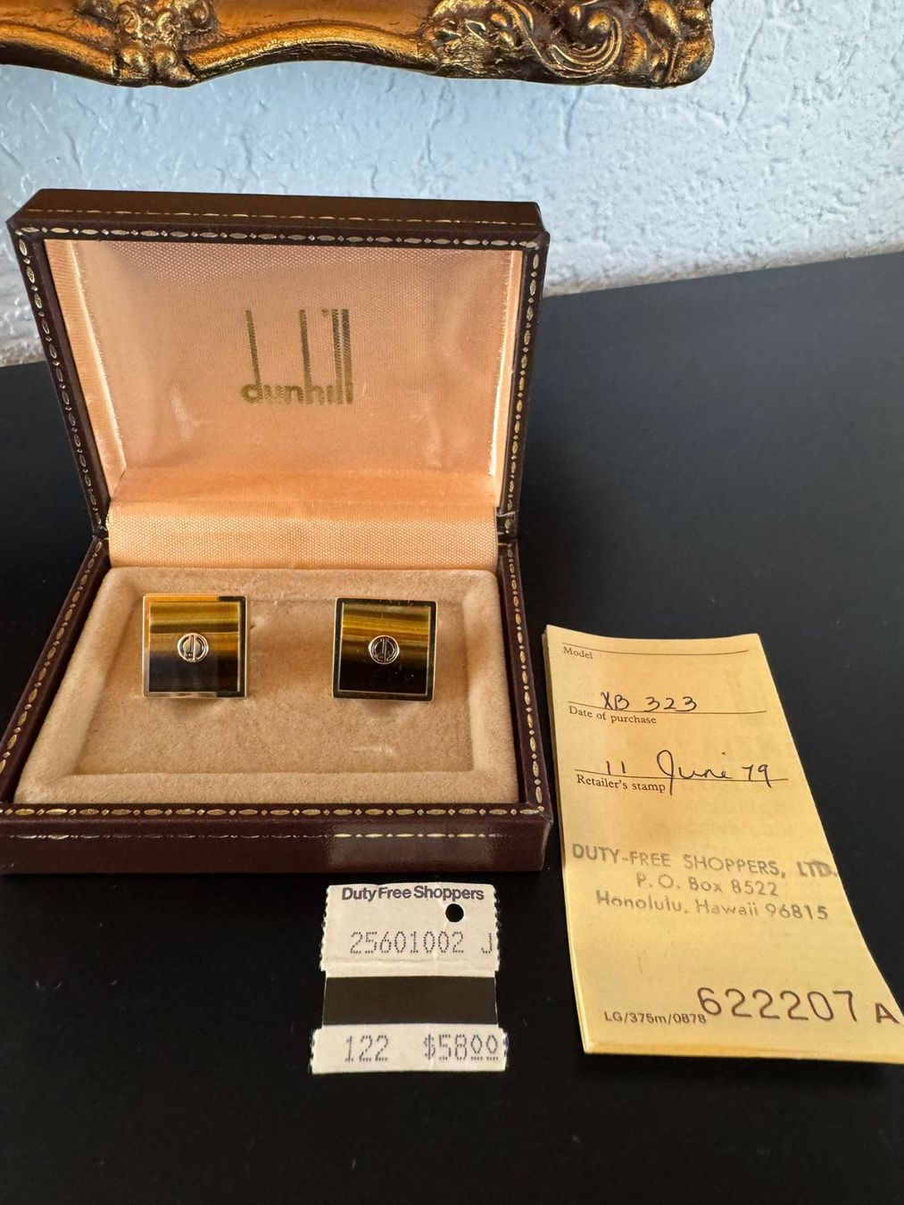 Dunhill Manschettenknöpfe mit Box