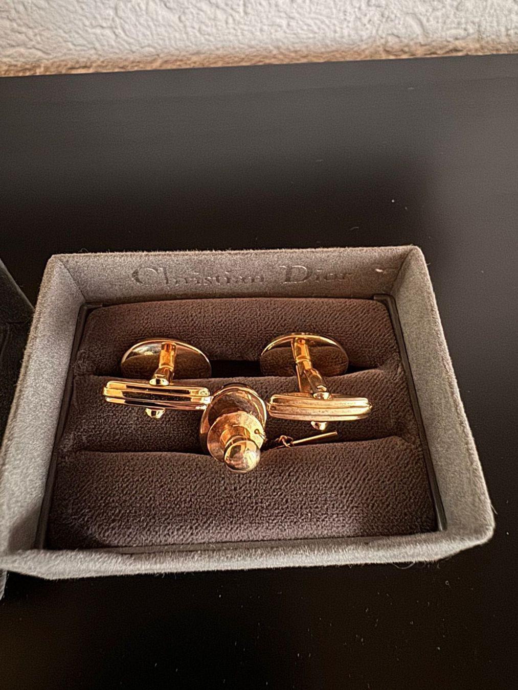 Elegante Christian Dior Manschettenknöpfe, mit Box